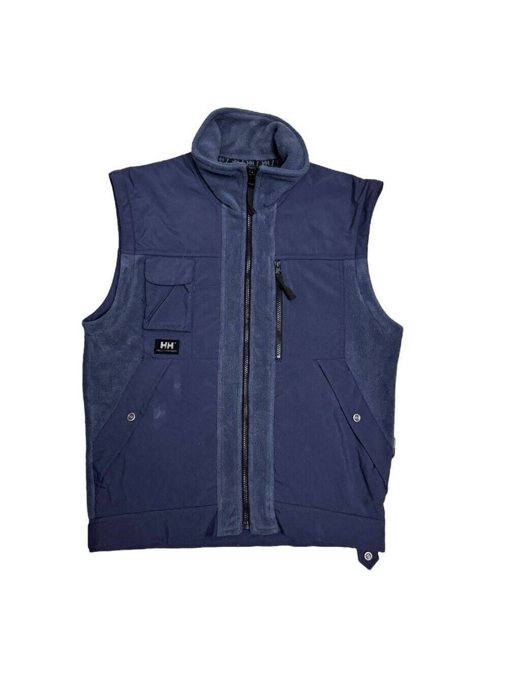 HELLY HANSEN Convertible Zip Off Sleeves FLEECE Winter Jacket Mens Small - Picture 3 of 9